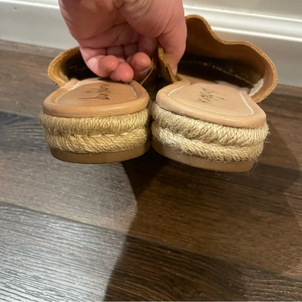 Sam Edelman Austin Suede Slip On Espadrille Mules Bohemian Western in Brown 7.5M - Picture 8 of 12